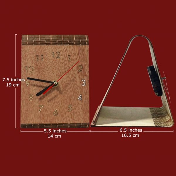 Wooden Table Clock - Image 2