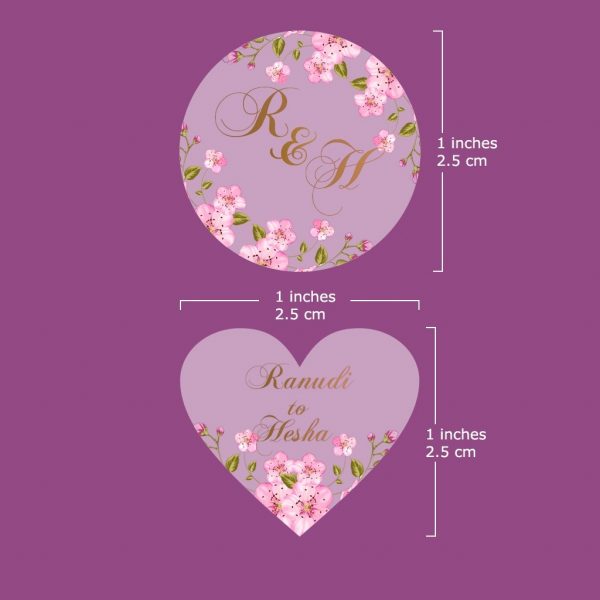 Wedding Invitation Envelope Seal Stickers - Transparent - Set of 50 - Image 4