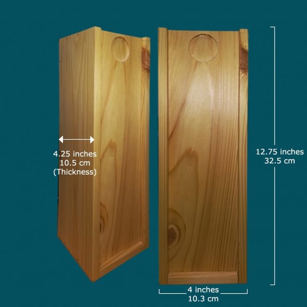 Pinewood Wine Bottle Box - Image 2
