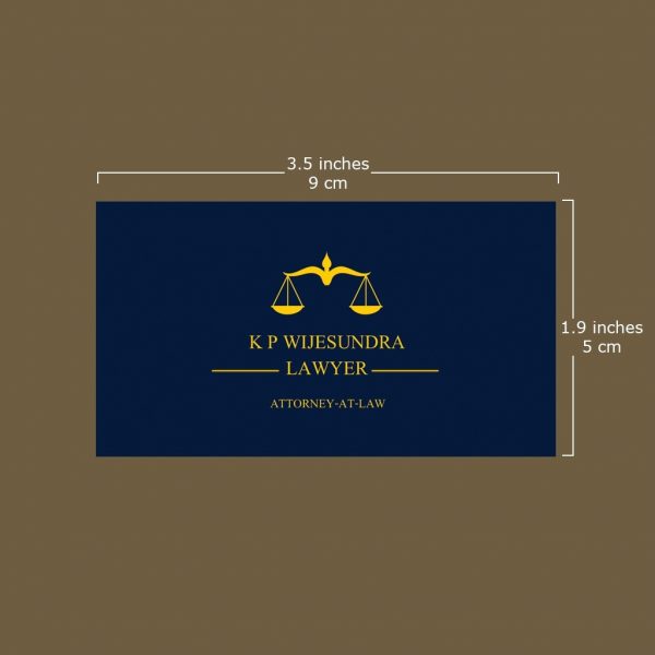 Attorney-At-Law Visiting Card - Set of 100 - Image 2