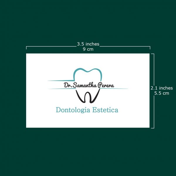 Dentist's Visiting Card - Set of 100 - Image 2