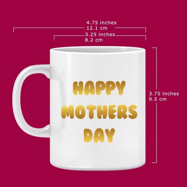 White Mugs with Gold or Silver Stickers - Image 2