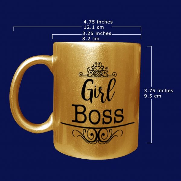Gold Ceramic Mug - Image 2