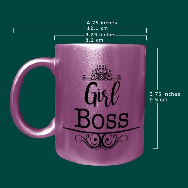 Metallic Pink Ceramic Mug - Image 2