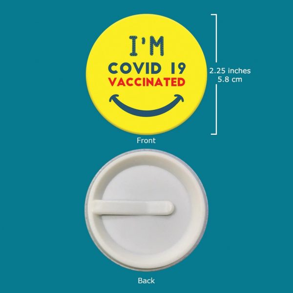 "I'm Vaccinated" Clip-On Badge - Image 2