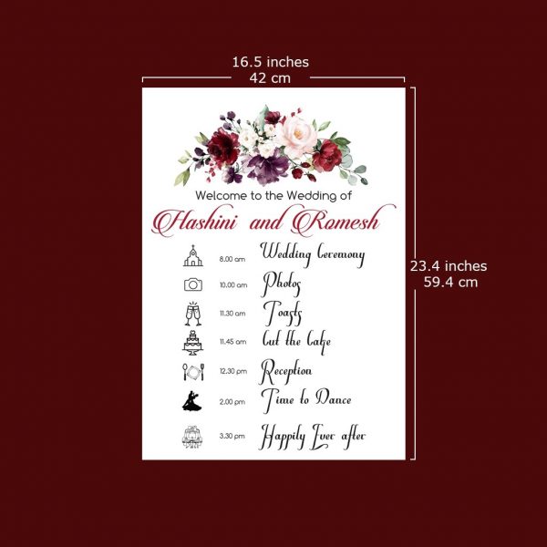 Wedding Agenda Sign - Image 2