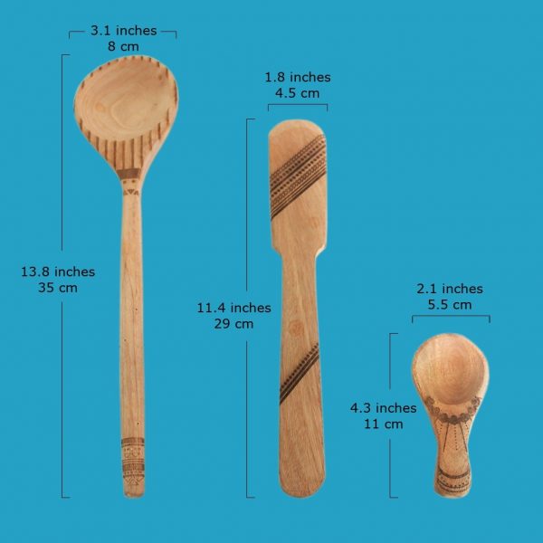 Wooden Kitchen Spoon Set - Image 2