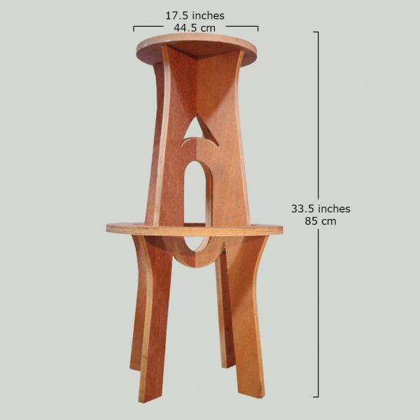 Wooden Bar Stool - Image 3