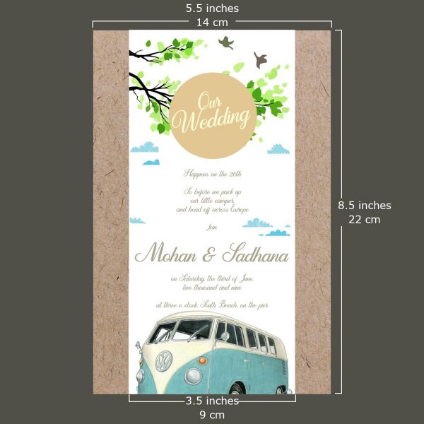 Bohemian Wedding Card - Set of  10 - Image 4
