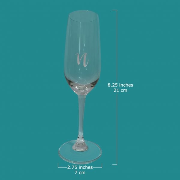 Laser Etched Champagne Flute Pair - Image 2