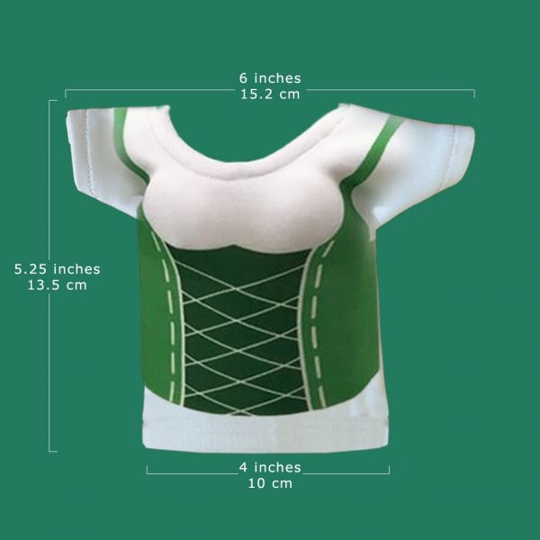 Fabric Dirndl Beer Stubby Holder - Image 2