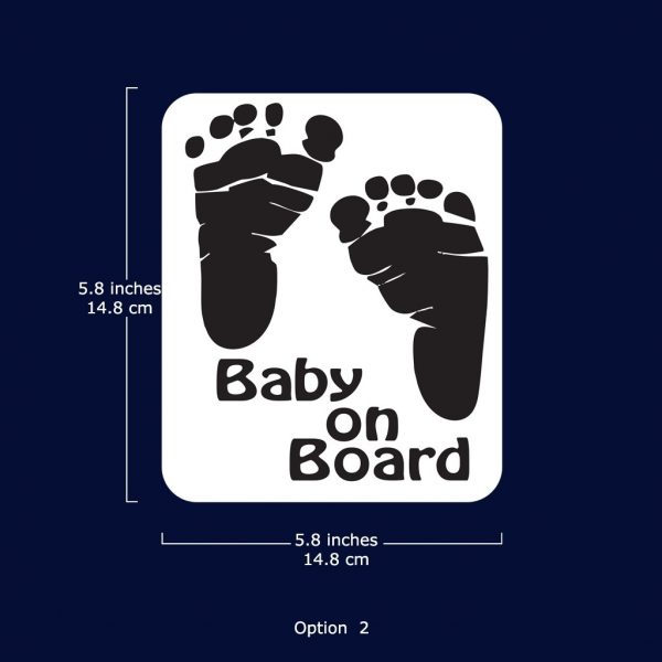 "Baby on Board" Car Stickers - Image 3