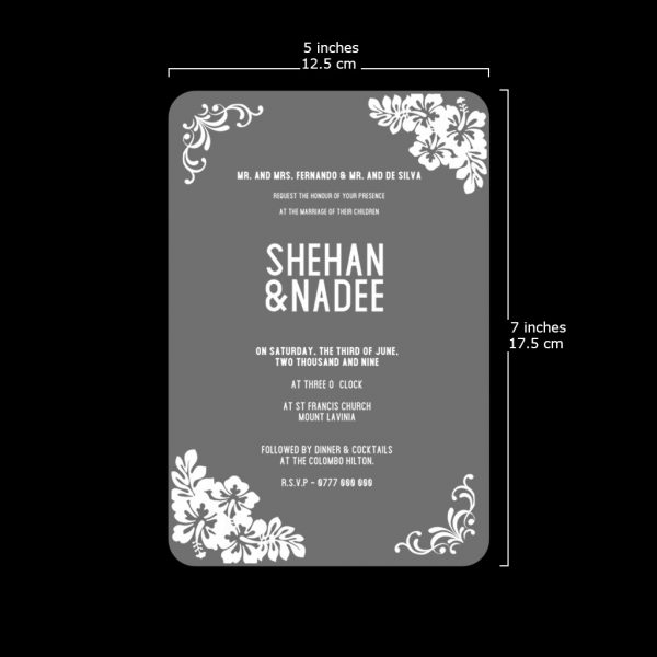 Clear Acrylic Wedding Card - Image 4