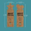 Teacher's Day Wooden Bookmark - Image 2