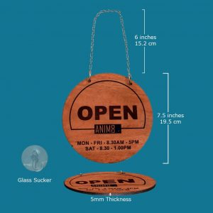 Anim8.lk | Wooden Open & Closed Signs | Retailer & Shop Owner Essentials
