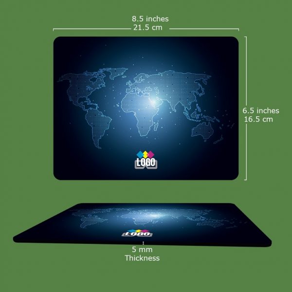 Black Foam Rigid Mouse Pad - Image 2