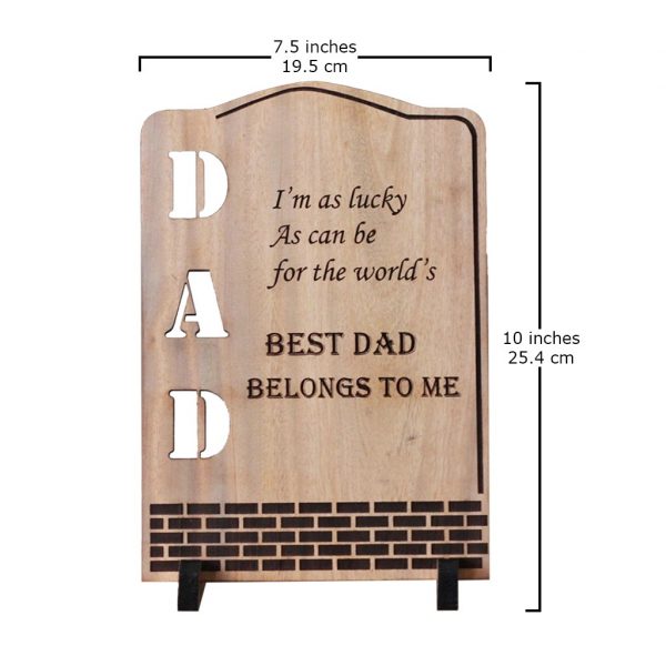 Father's Day Large Wooden Plaque - Image 2