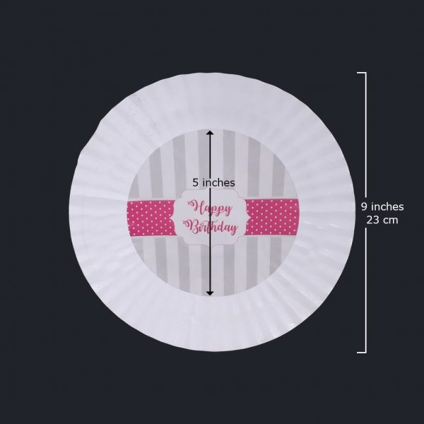 Custom Themed Party Paper Plates - Set of 06 - Image 3