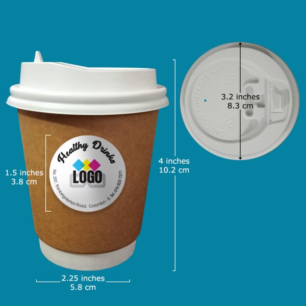 Takeaway Paper Coffee Cup - Set of 05 - Image 5