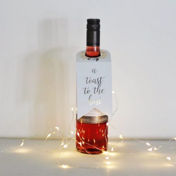 Christmas Wine Bottle Tags with Metallic Prints - Image 4