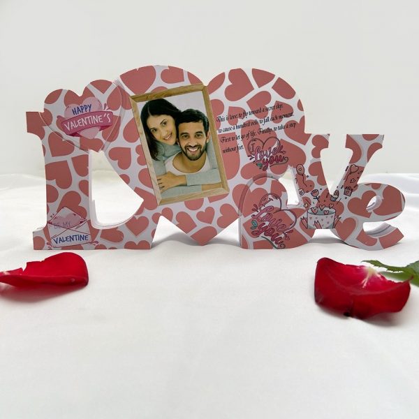 Wooden Valentine's Love Letter