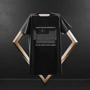 Monochrome Periodic Table Tshirt