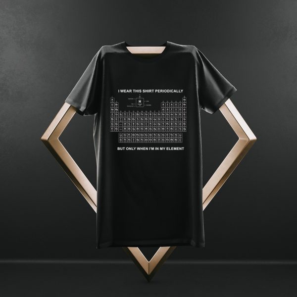 Monochrome Periodic Table Tshirt