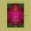 Patterned Hindu Wedding Card - Set of 10 - Image 4