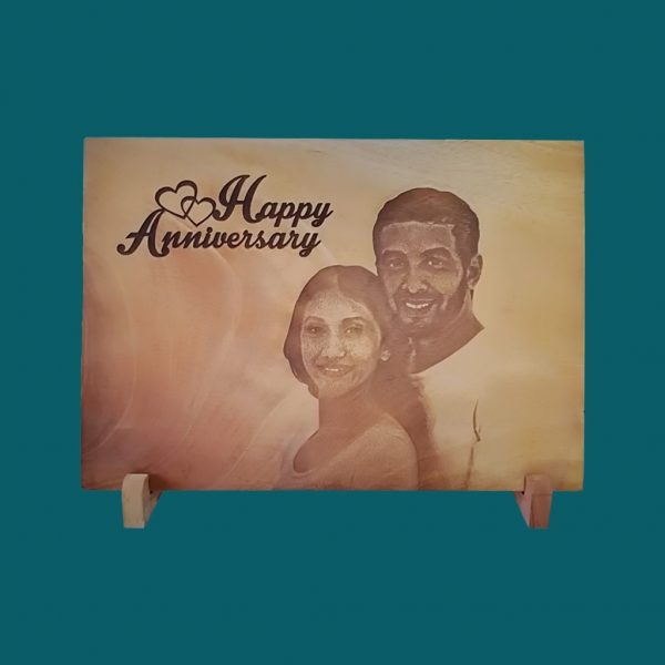 Laser Etched Wooden Photo for Annniversaries - Image 3