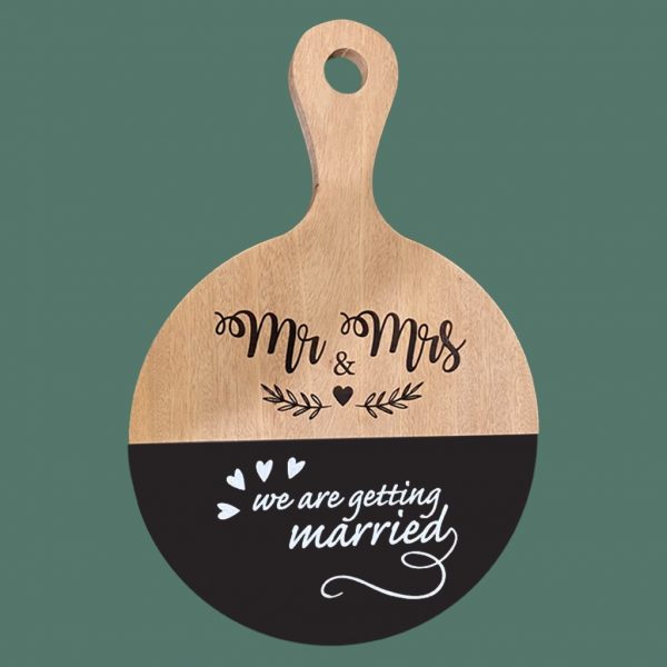 Round Mahogany Serving Board - Image 3