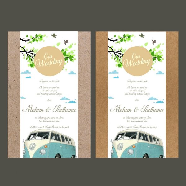 Bohemian Wedding Card - Set of  10 - Image 2