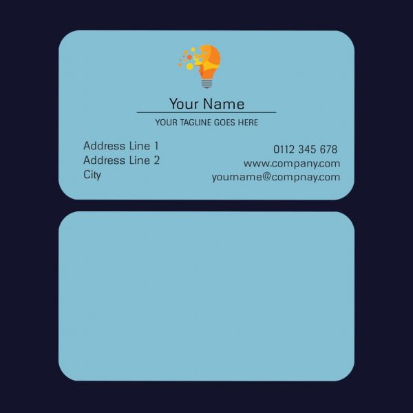 Round Corner Single Sided Visiting Cards - Set of 100 - Image 2