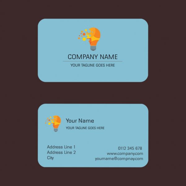 Curve Edged Double Sided Visiting Cards - Set of 100 - Image 4