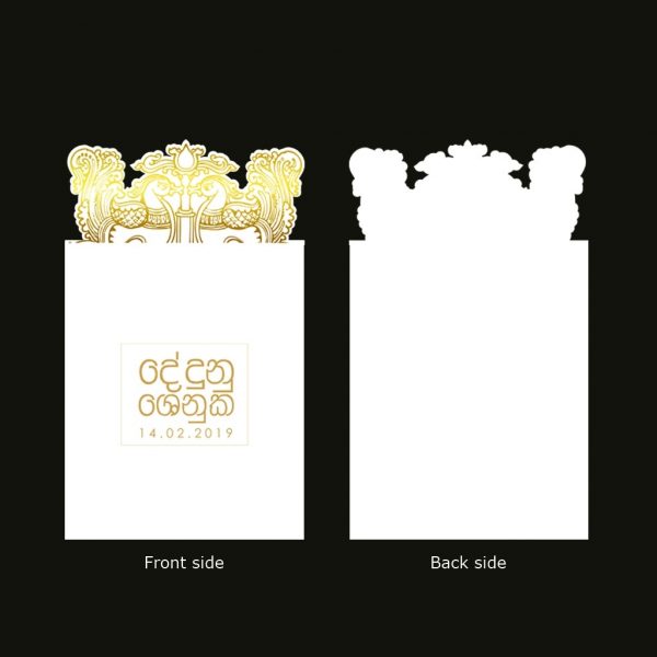 Hansa Poottu Sinhala Wedding Card - Set of 10 - Image 3