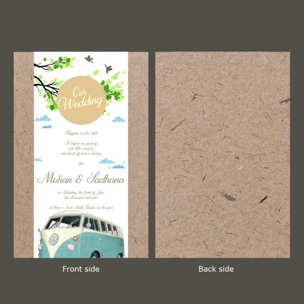 Bohemian Wedding Card - Set of  10 - Image 3
