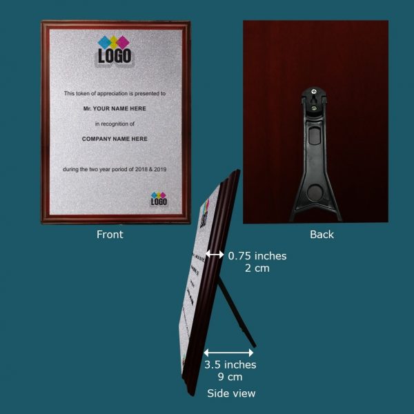Metal Plated Appreciation Plaque - Image 2