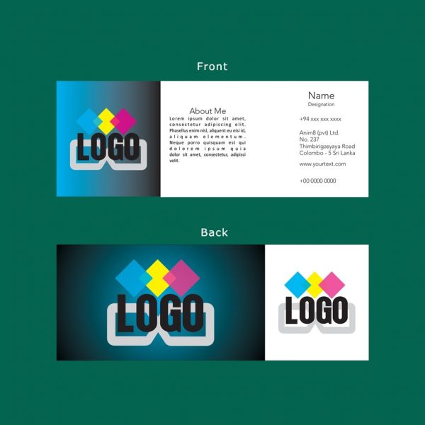 Double Sided Foldable Visiting Cards - Set of 15 - Image 3