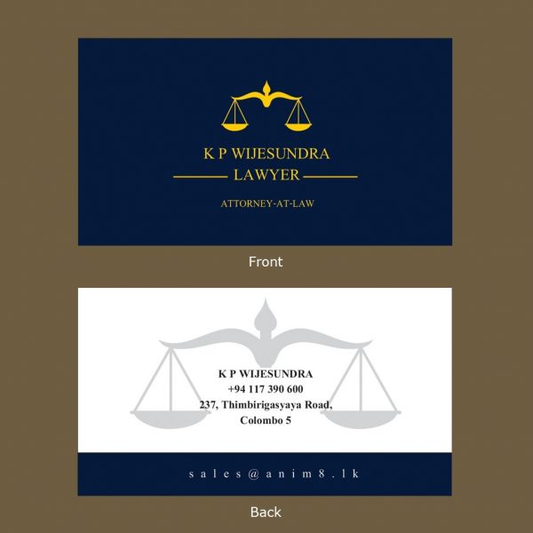 Attorney-At-Law Visiting Card - Set of 100 - Image 3