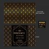 Roaring Golden Glam Wedding Card - Set of 20 - Image 3