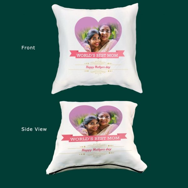"World's Best Mom" Cushion Cover - Image 2