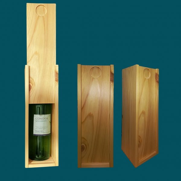Pinewood Wine Bottle Box - Image 3
