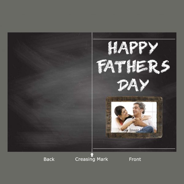 Blackboard Themed Father's Day Card - Image 2