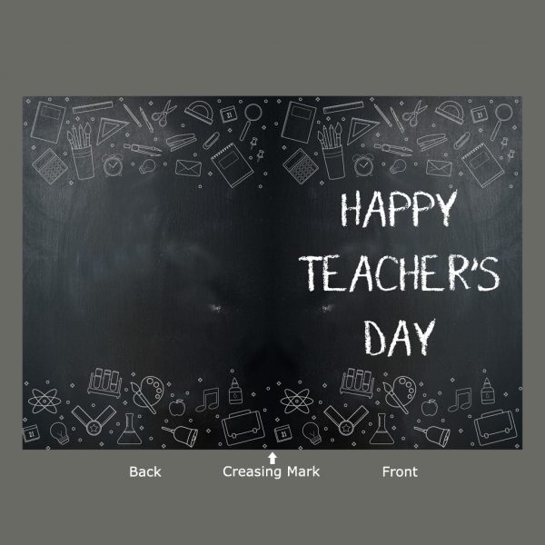 Blackboard Themed Teacher's Day Card - Image 3