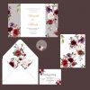 Floral Themed Wedding Invitation - Set of 10 - Image 4