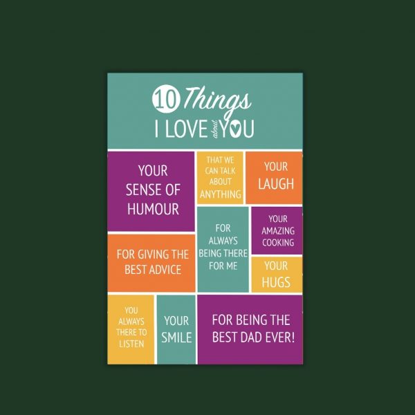 Father's Day Medium Box Frame - Image 2