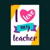 Heart Themed Teacher's Day Card - Image 2