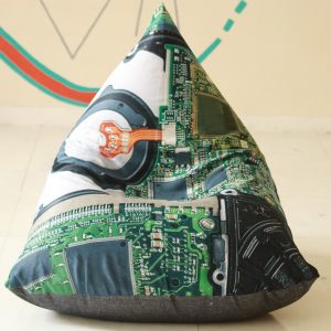 Apihappi Printed Bean Bags - Electric Circuit