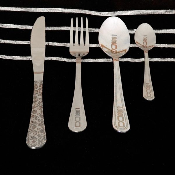 Laser Etched Cutlery Branding