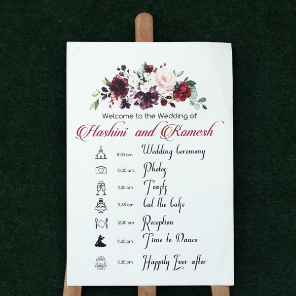 Wedding Agenda Sign - Image 4