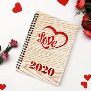 Wooden Notebook of Love